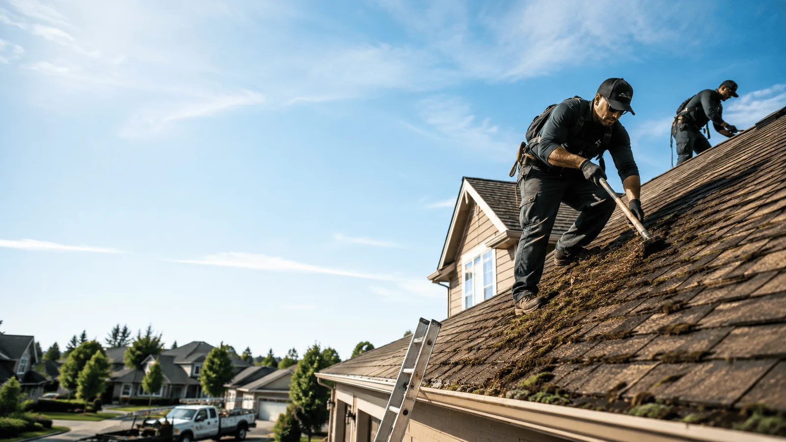 Roof Moss Removal in German Valley, IL near me
